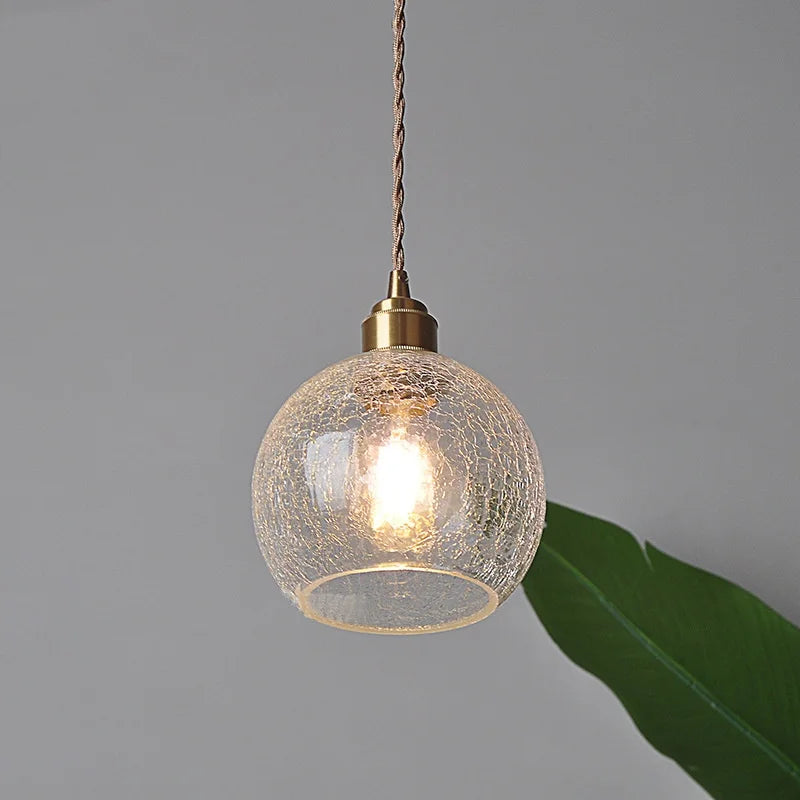 Glass Globe LED Pendant Light - Adjustable Modern Nordic Hanging Fixture