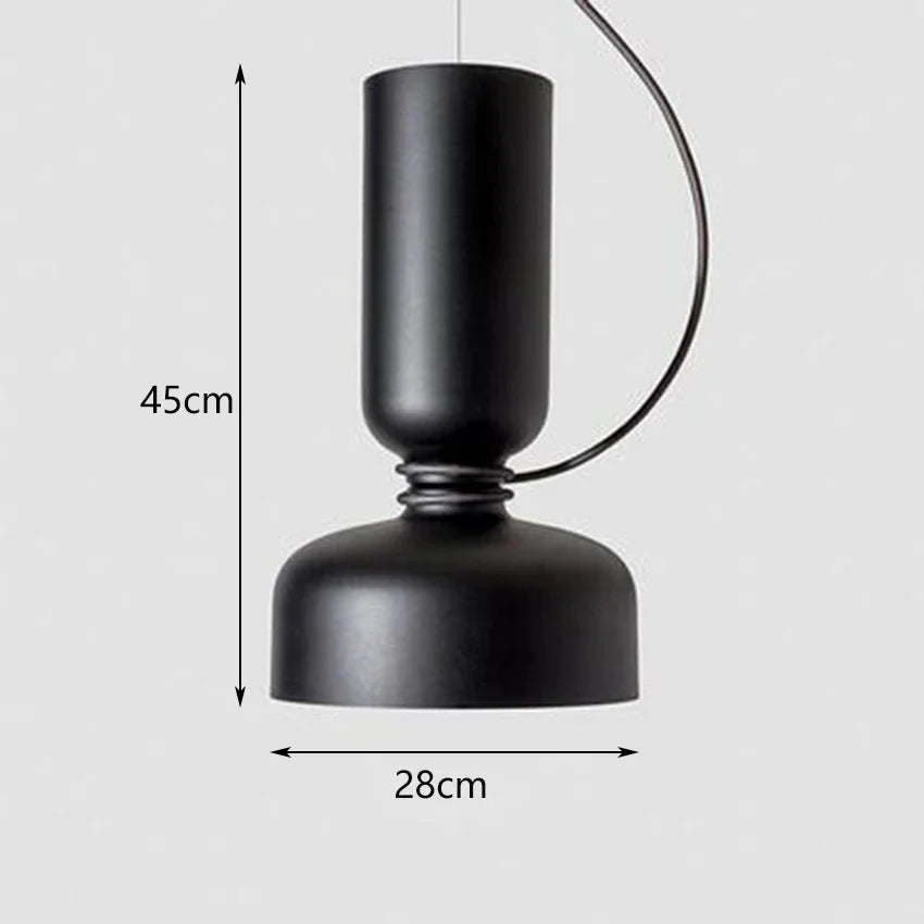 Nordic Designer Iron Pendant Lamp for Dining Room by Afralia™