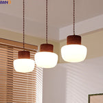 Hemp Rope LED Pendant Light - Nordic Glass Hanging Lamp for Home Decor