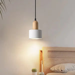 Sandstone LED Pendant Lamp for Home Decor, Japanese Wabi Sabi Hanging Light