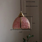 Afralia™ Crystal Glass LED Pendant: Tiffany Style Hanging Light for Living Room