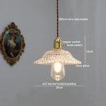 Modern LED Glass Copper Pendant Lamp | Nordic Style Hanging Light Fixtures