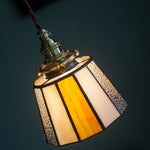 Afralia™ Tiffany Brass Glass LED Pendant Lights for Home and Cafe Decor