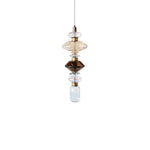 Ballet Pendant Lamp Clear Amber Glass Shade Restaurant Bedroom Lighting