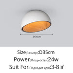 Wood Grain Bevel Ceiling Lamp for Corridor Bedroom Living Room