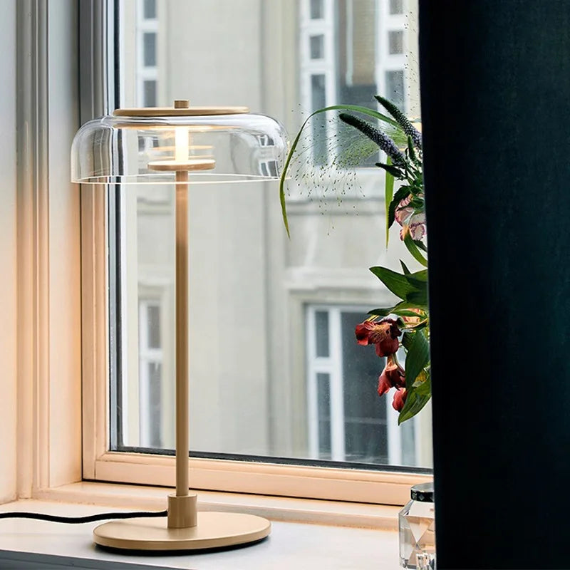 Nordic Designer Glass LED Table Lamp for Bedroom