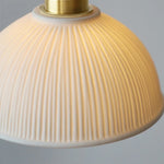 LED Pendant Light Ash Wood White Ceramic Japanese Style Hanging Lamp