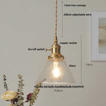 Green Glass Adjustable LED Pendant Lamp - Modern Nordic Hanging Light