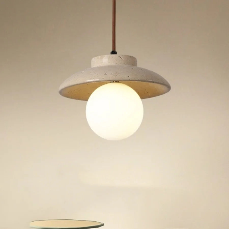 Afralia™ White Glass Ball LED Pendant Light for Kitchen Dining Room Decor