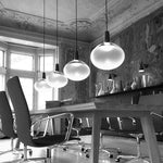 White Glass Chandelier Lighting Hanging Lamp for Dinning Room Staircase