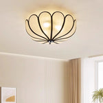 Wabi Sabi Flower Ceiling Light Creamy Petals for Bedroom