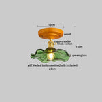 Wood Glass LED Ceiling Lights Modern Luminaria De Teto for Home Décor