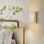 Wabi Sabi LED Wall Light Yellow Travertine Bedroom Lamps for Bathroom Mirror & Loft Interior