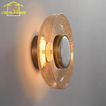 Cracked Glass LED Wall Lamp Modern Minimalist Design for Home Decor