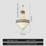 Crystal Chandelier Spiral Staircase Living Room Lamp Texture Design