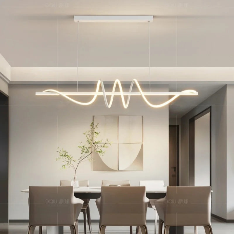 Afralia™ Minimalistic LED Pendant Light for Modern Dining Room Elegance