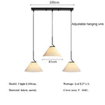 Cream Pleated Pendant Light by Afralia™: Modern Nordic E27 Chandelier for Living Room, Loft, Bar.