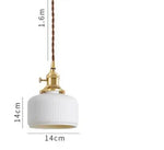 Blue Glass Pendant Lights for Bedroom Dinning Living Room