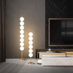 White Balls Floor Lamp: Modern Living Room Decoration & Mood Light