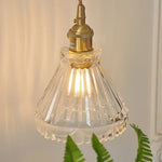 Nordic Glass Wall Lights LED Sconce Pull Chain Switch Adjustable Wire Bedside Lamp