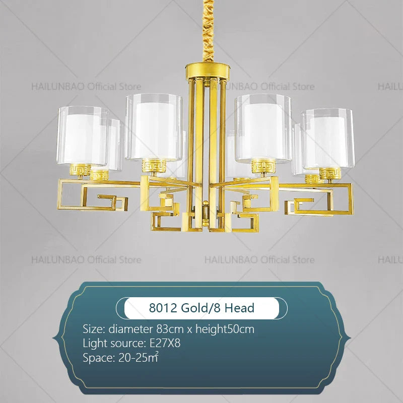 Chinese Style Luxury Living Room Chandelier for Elegant Homes