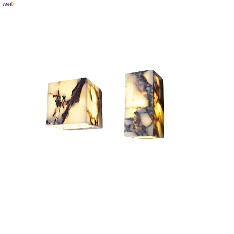 Afralia™ Bulgari Stone LED Wall Lights Outdoor Waterproof Bedside Lamp