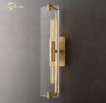 Modern Glass Wall Sconces | Marbuzet Linear Bedroom Living Room Lighting