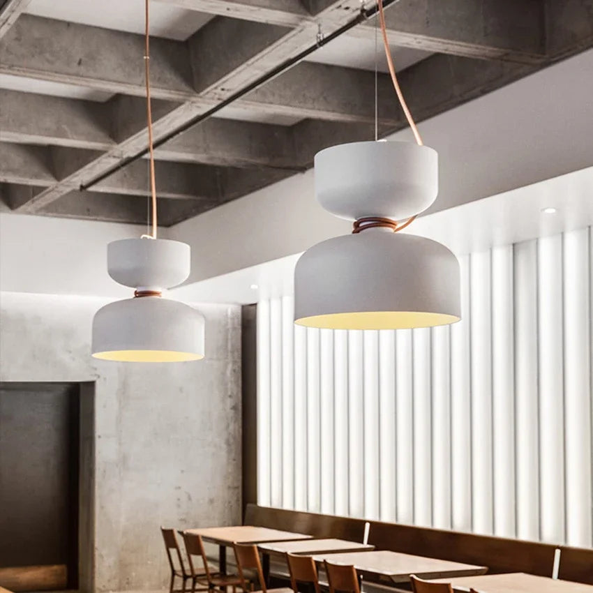 Nordic Designer Iron Pendant Lamp for Dining Room by Afralia™