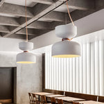 Nordic Designer Iron Pendant Lamp for Dining Room by Afralia™