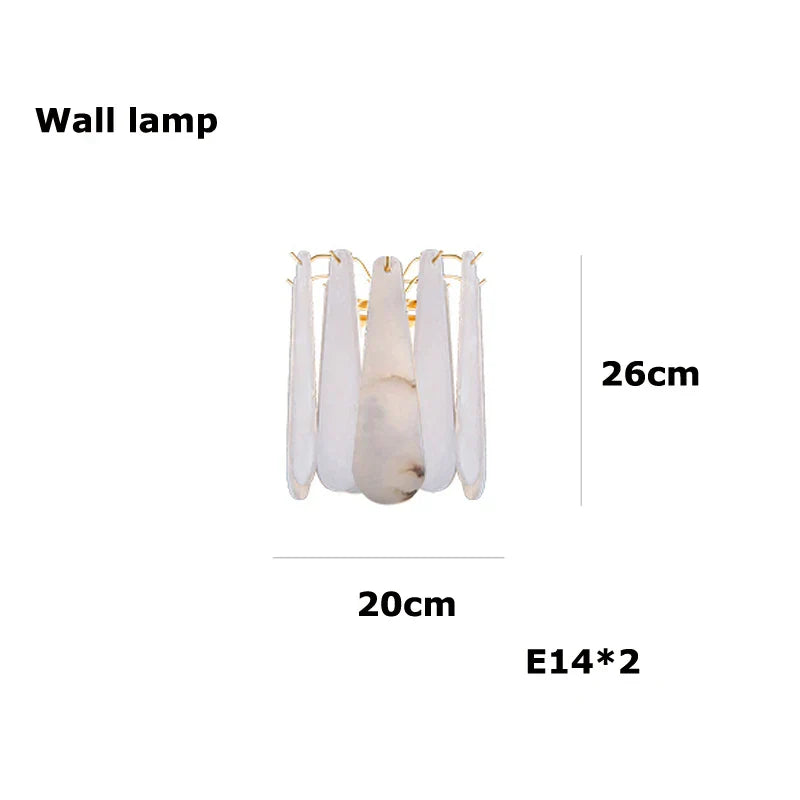 Art Deco Marble Home Chandelier Lighting Dimmable LED 2025