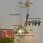 Glass Brass LED Wall Sconce Vintage Vanity Light Wandlamp
