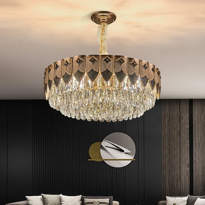 Crystal Chandelier: Modern Luxury for Living Room, Bedroom, Dining Room
