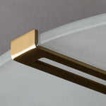 Marble Ceiling Light Brass Finish Bedroom Decor Led Ceiling Lamp