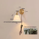 Copper LED Wall Light Fixture with Pull Chain Switch for Modern Living Spaces