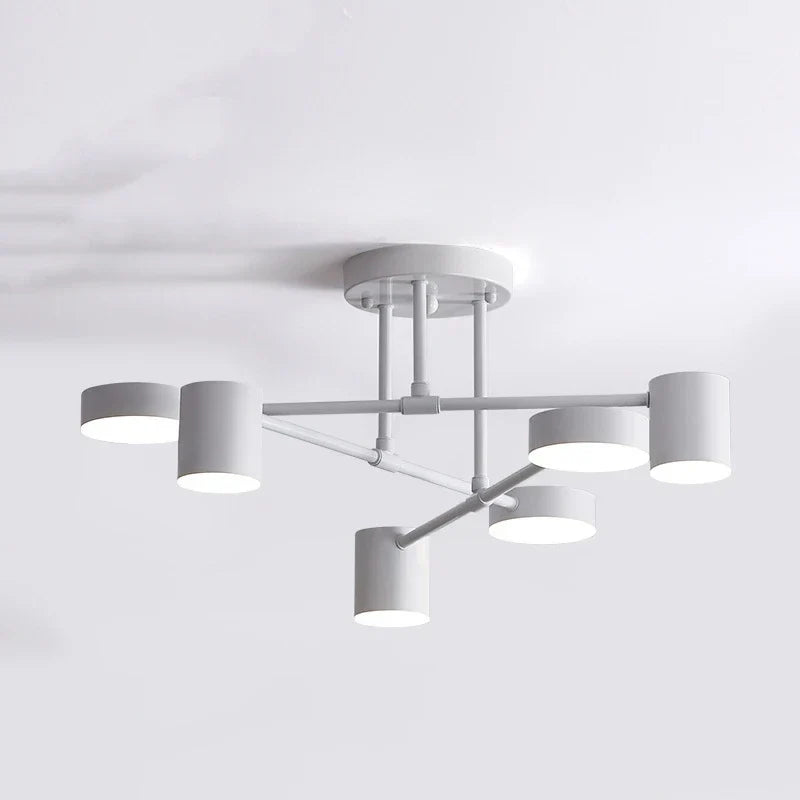 Nordic LED Chandelier Multi Head Ceiling Lamp for Living Room Bedroom