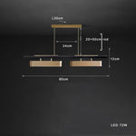 Nordic Gold Stainless Steel Chandelier for Modern Dining Table Decor