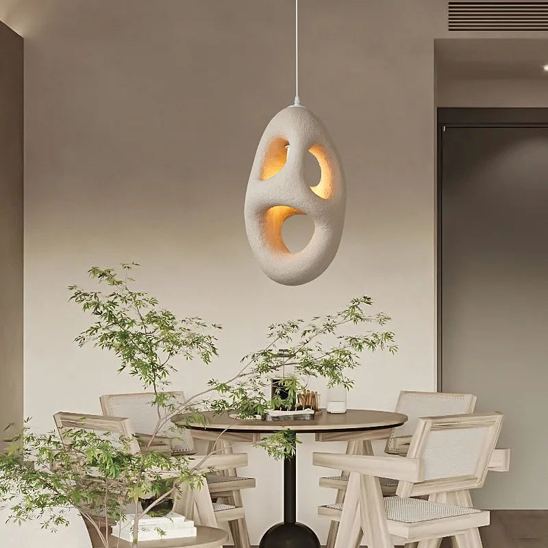 Wabi Sabi Resin Pendant Lights, E27 Bulb Compatible