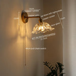 LED Wall Lamps: Nordic Modern Design with Pull Chain Switch for Bedroom, Restaurant, Bathroom