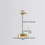 Nordic Golden Spherical LED Pendant Lamp for Modern Home Decor