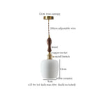 Ceramic LED Hanging Pendant Light - Modern Nordic Design for Home Decor