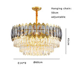 Crystal Ceiling Chandelier for Modern Living Room Decor