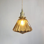 Brass Pumpkin LED Pendant Light - Japanese Style Bedroom Suspension