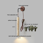 Yellow Travertine LED Wall Lamp Sconce Adjustable Stair Light Fixtures