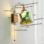 Nordic LED Glass Wall Lamps for Bathroom Living Room Bedroom Stair Light Fixtures