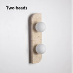 Natural Travertine Stone LED Wall Lamp