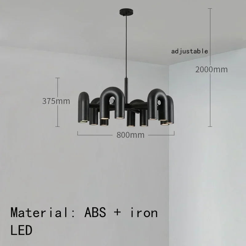 Nordic Chandelier: Adjustable Pendant Lights, Ceiling Hanging Lamp