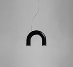 Blue Metal Arch Chandelier Pendant Light - Modern Design for Home Décor