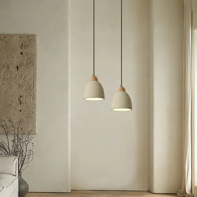 Afralia™ Cement LED Pendant Lights for Bedroom Living Room Kitchen House Decor