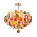Multicolor Agate Chandelier 2025 for Dining Room Lighting