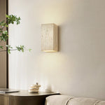 Wabi Sabi LED Wall Light Yellow Travertine Bedroom Lamps for Bathroom Mirror & Loft Interior